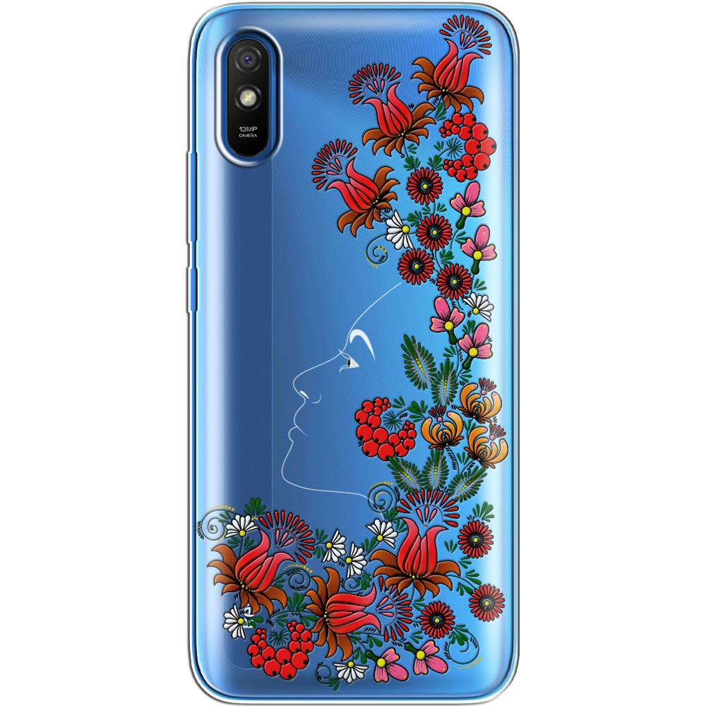 Чохол BoxFace Xiaomi Redmi 9A 3D Ukrainian Muse Прозорий силікон (40304-bk64-40304)