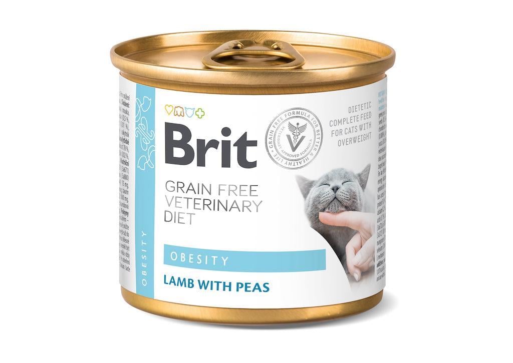 Корм вологий Brit VD Cat Obesity для котів з ожирінням 200 г (8595602549849)