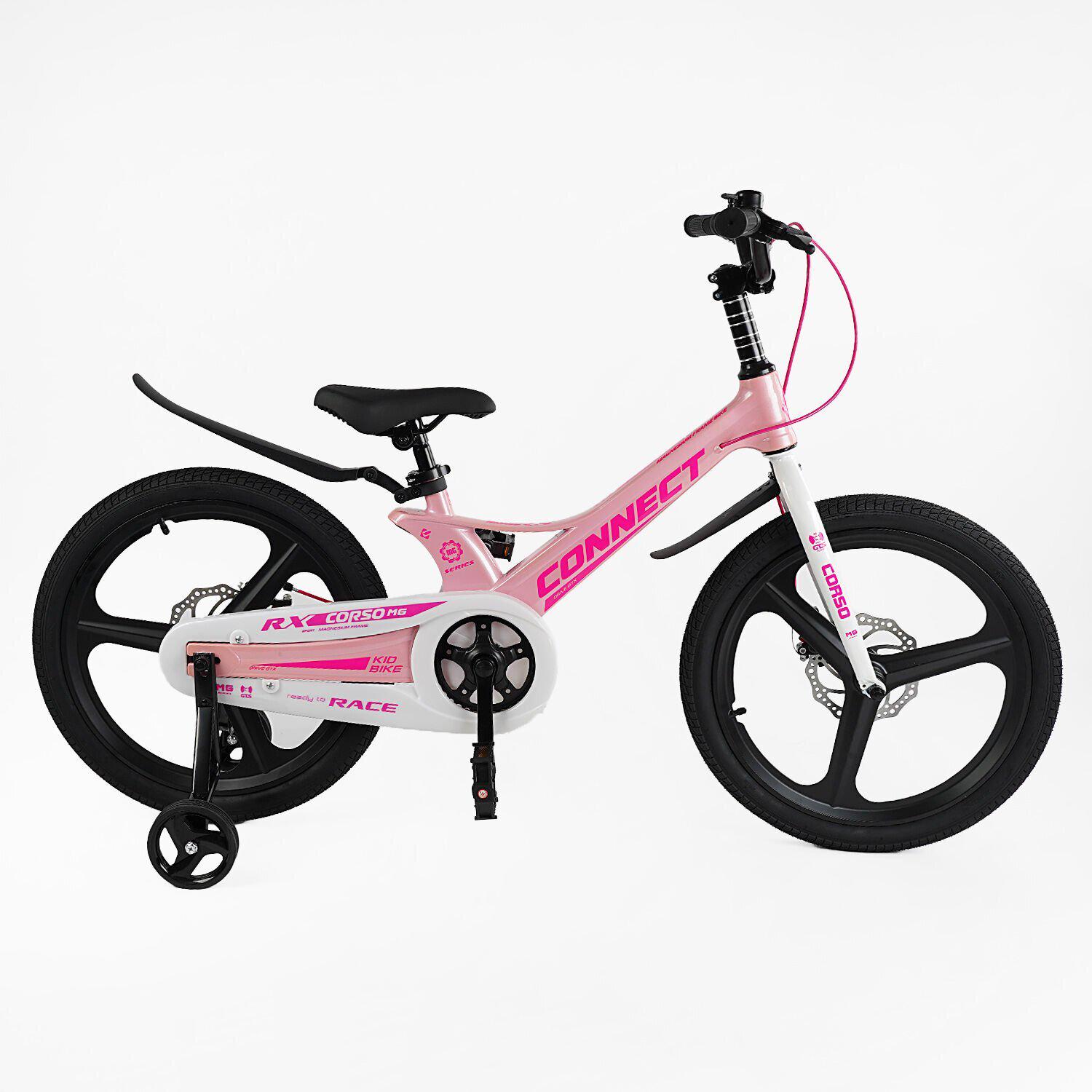 Велосипед двухколесный Corso Connect 20" детский магниевый Розовый - фото 1 Велосипед двухколесный Corso Connect 20" детский магниевый Розовый - фото 1