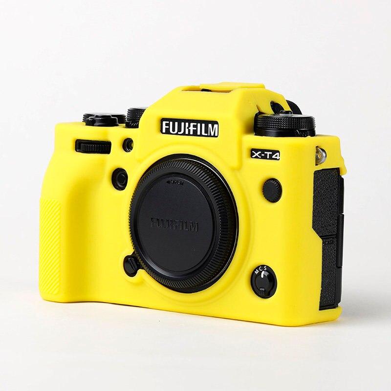 Чехол защитный силиконовый для фотоаппаратов FujiFilm X-T4 Желтый