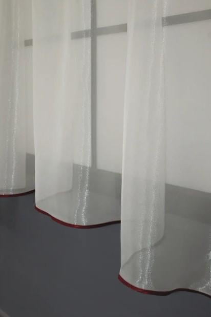 Гардина на кухню с аркой 290х170 см Молочный/Бордовый (00к 59-837) - фото 3 Гардина на кухню с аркой 290х170 см Молочный/Бордовый (00к 59-837) - фото 3