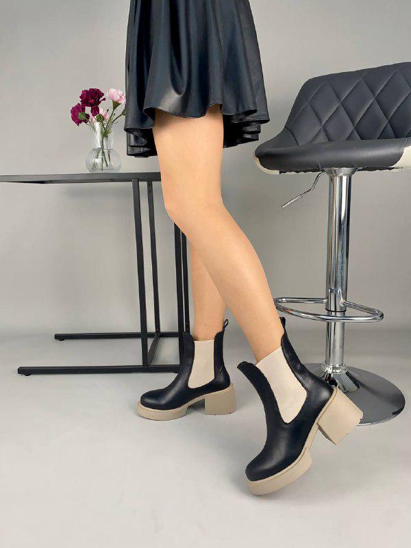 Челси женские кожаные зимние р. 38 Черный (8904-2з/38)