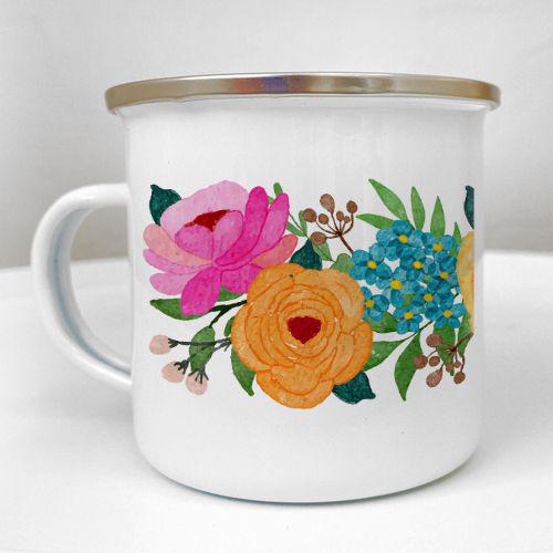 Чашка металлическая Camper Букет 250 мл (KRM_25F005) Чашка металлическая Camper Букет 250 мл (KRM_25F005)