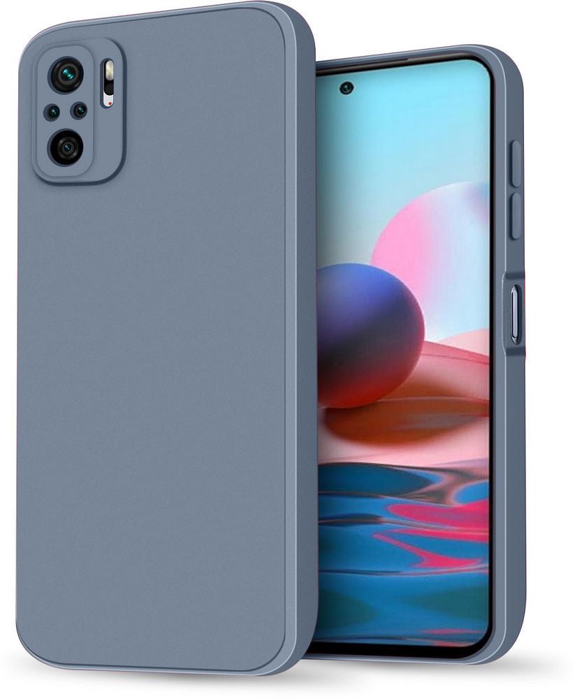 Силиконовый чехол HardCorner Xiaomi Redmi Note 10 (с микрофиброй) Gray Blue (34847-6D) Силиконовый чехол HardCorner Xiaomi Redmi Note 10 (с микрофиброй) Gray Blue (34847-6D)