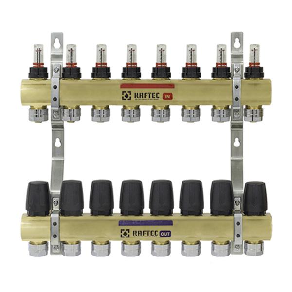 Коллектор Raftec LCR-1.8 с расходомерами и евроконусами (frrlcr18)