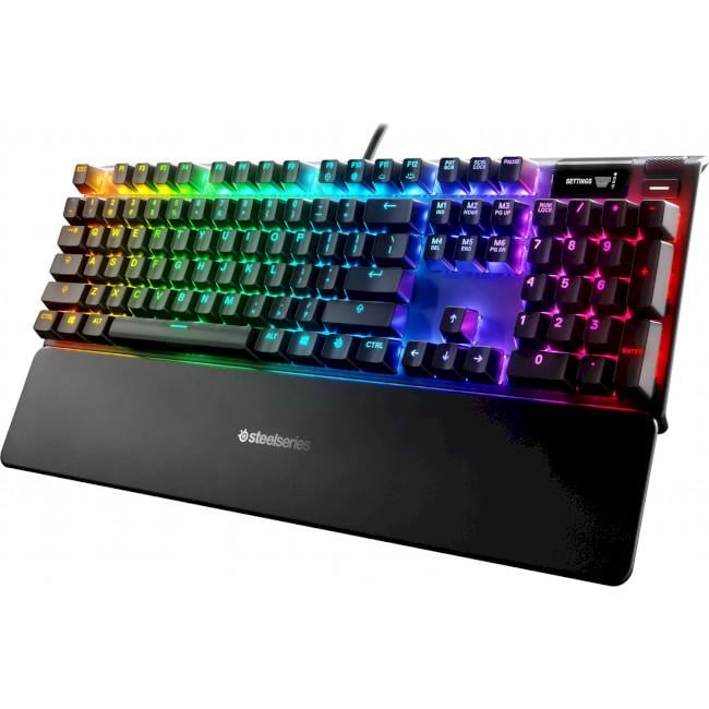 Клавиатура игровая механическая SteelSeries Apex 7 Red Switch USB с RGВ-подсветкой Черный (64636)