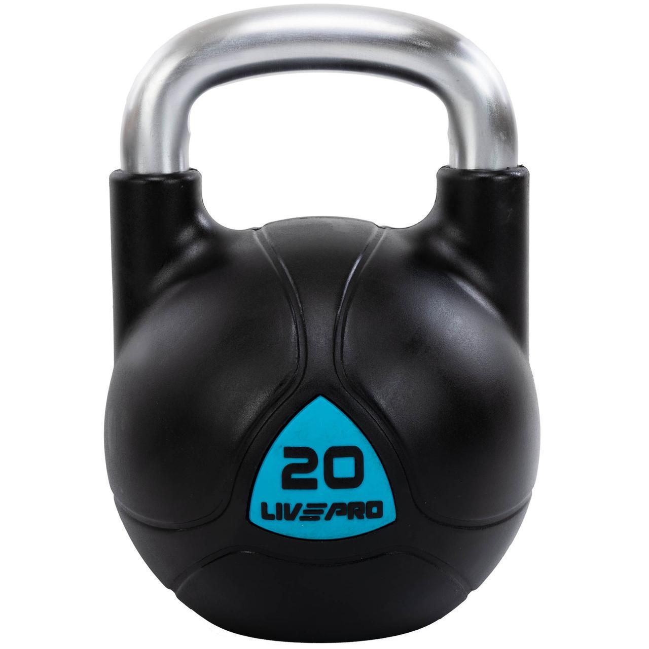 Гиря змагальна цільна LiveUp LP8042-8 сталева пофарбована з хромованою ручкою  8 кг (2532856210)