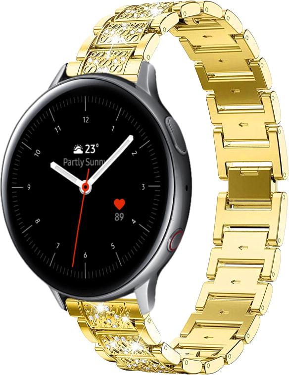 Браслет металлический Glam для Galaxy Watch Active 2 40/44 мм Gold (32798-2A)