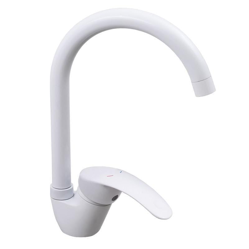 Смеситель для кухни Cron MARS 777-G Белый (CR0788)