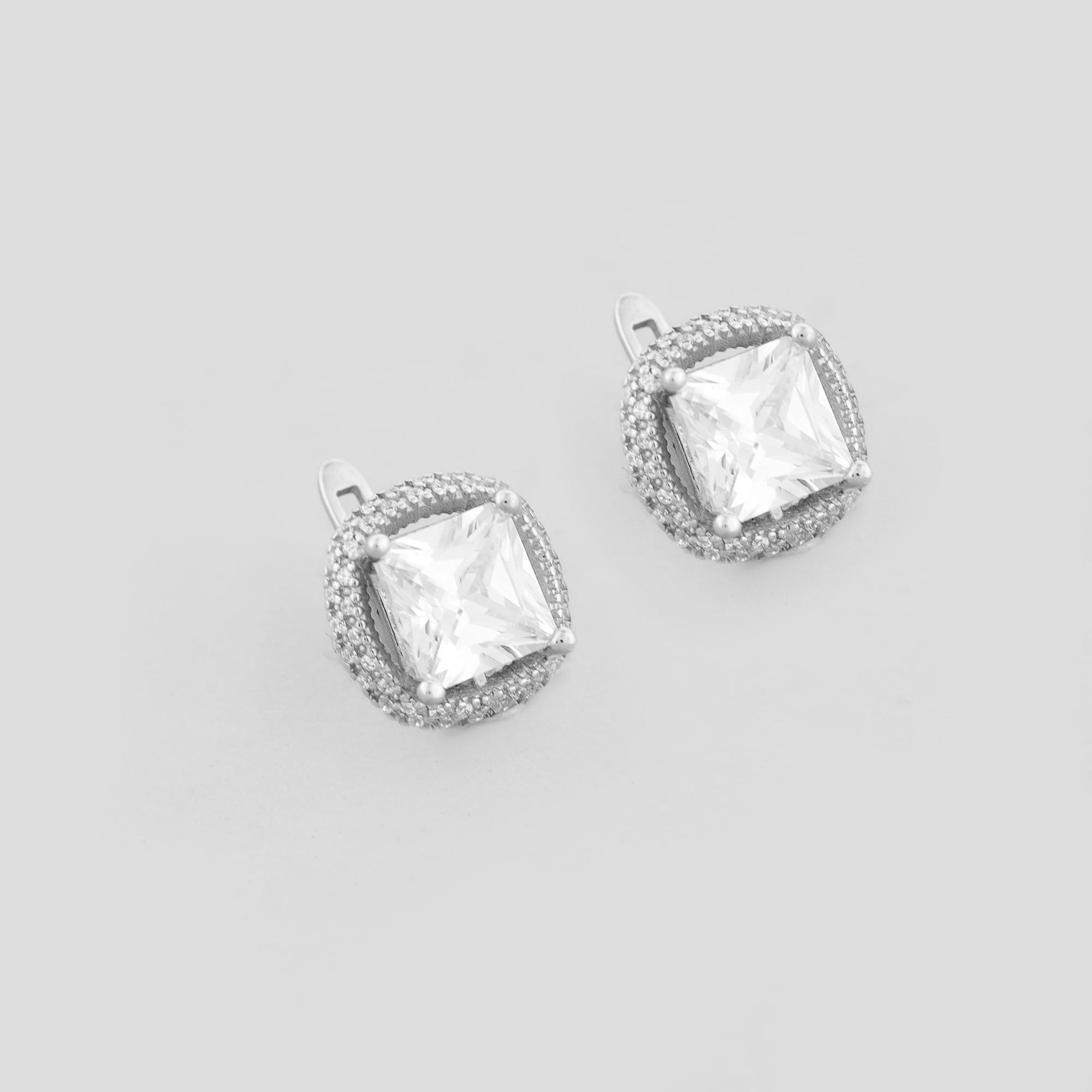 Серебряные серьги Minimal Император (16567)