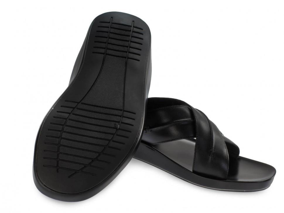 Шлепанцы мужские Clemento 7192306 натуральная кожа р. 40 Черный (18965) - фото 2 Шлепанцы мужские Clemento 7192306 натуральная кожа р. 40 Черный (18965) - фото 2
