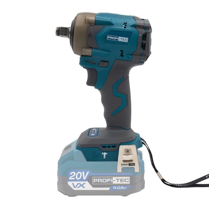 Гайковерт акумуляторний Profi-Tec PPTW4520 20 В безщітковий двигун 400 Нм хвостовик 1/2" (007131) - фото 3