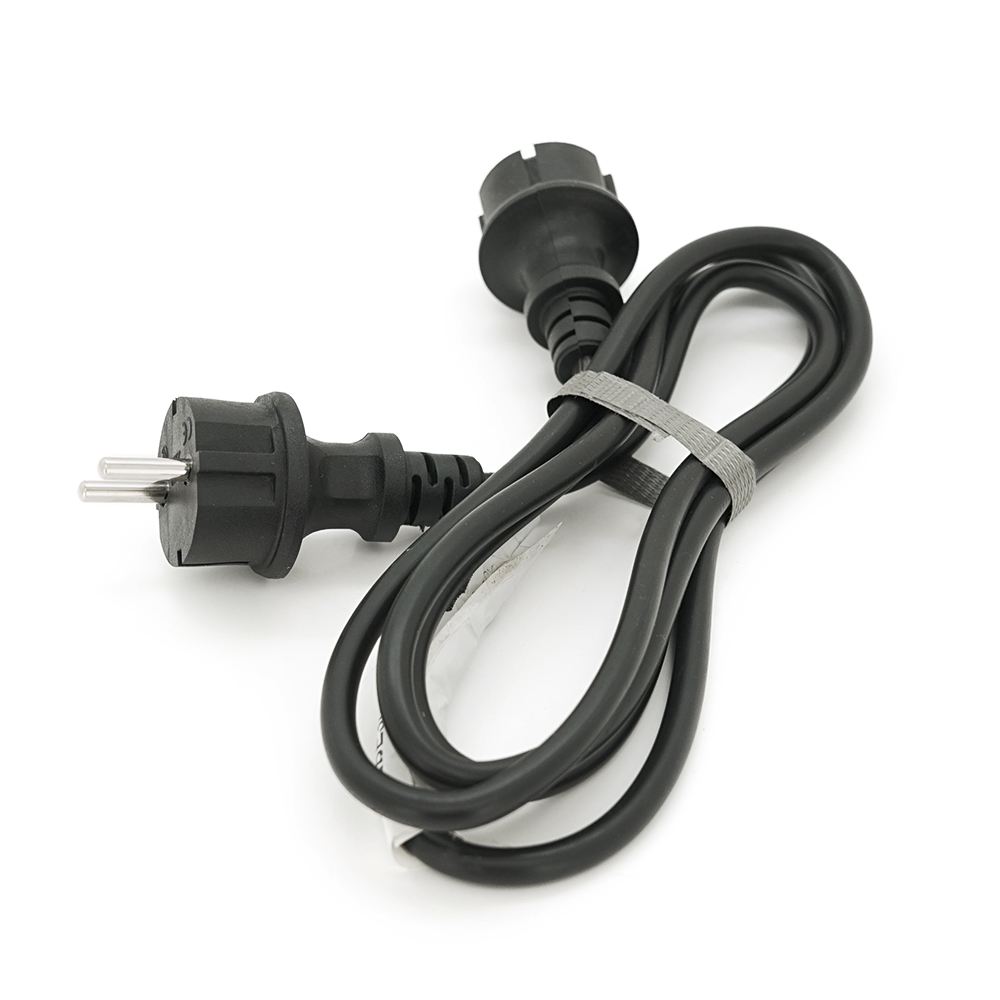 Кабель для подключения генератора с двумя литыми вилками 3100 Вт 14А 250В 2х1,5 мм 2 м (YUT_V9866) - фото 2