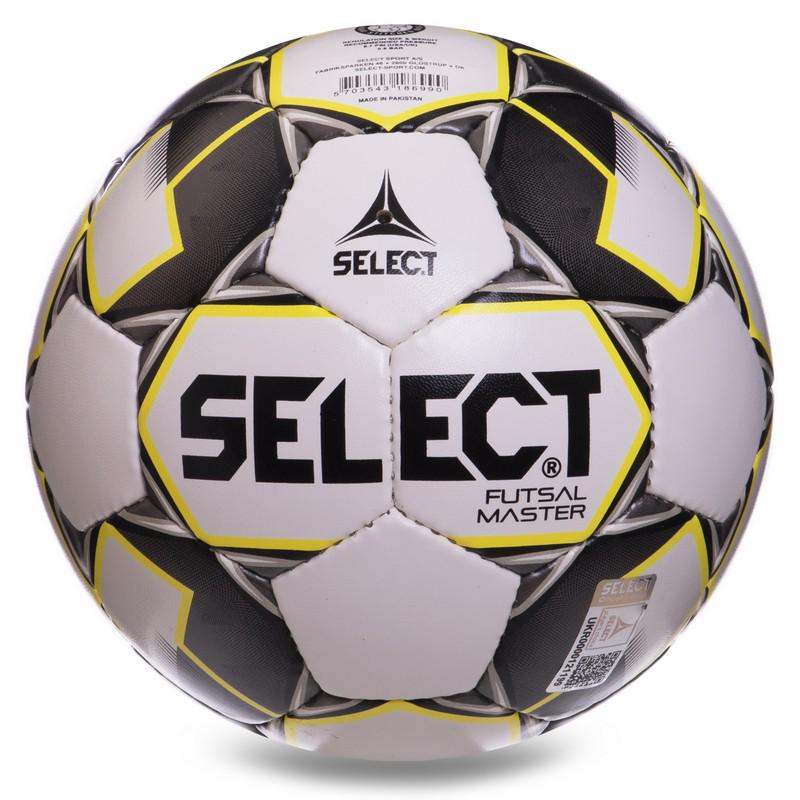 Мяч для футзала Zelart SELECT FUTSAL MASTER IMS №4 Белый/Черный/Желтый (DR007307) - фото 2