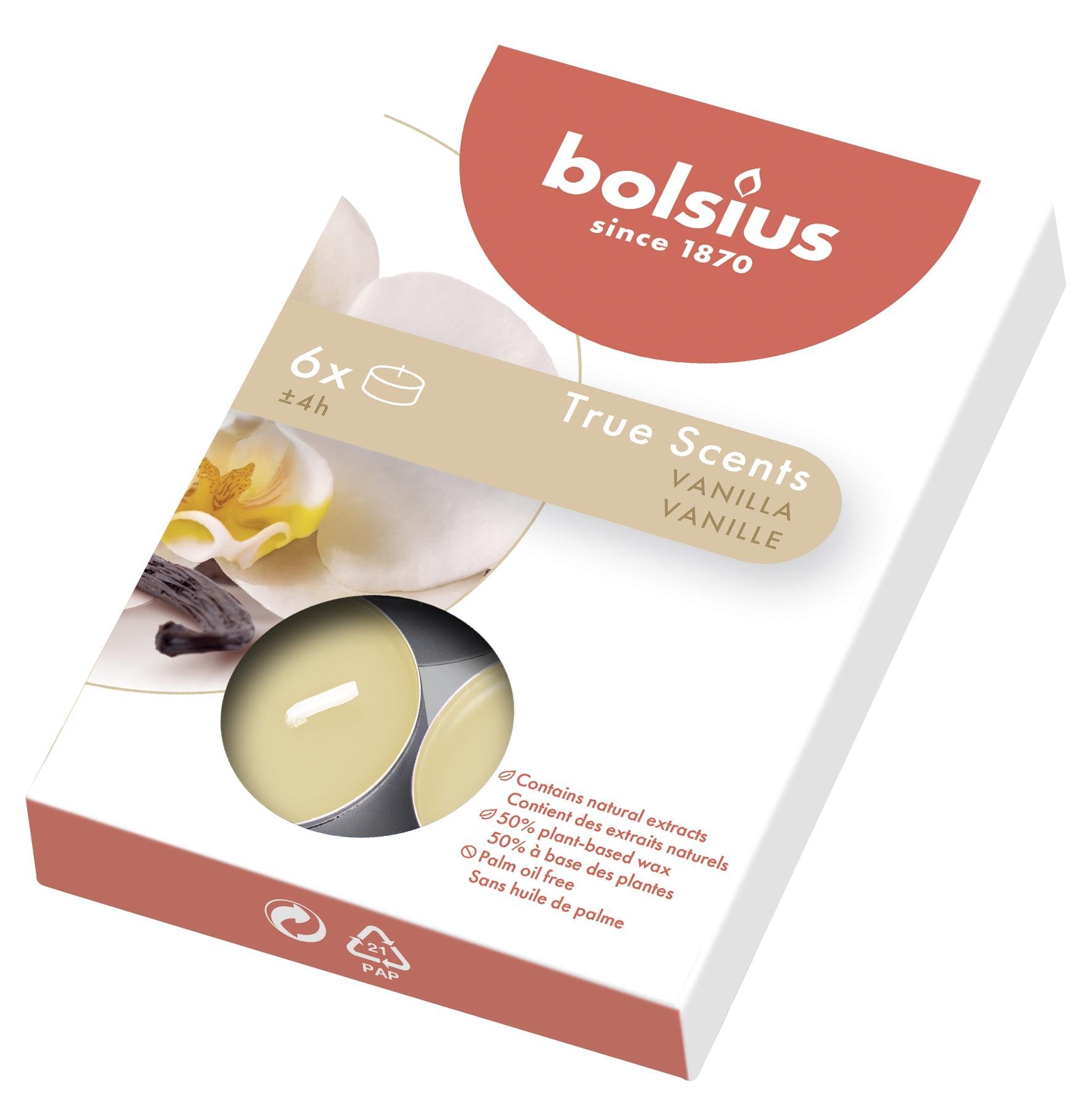 Свечи ароматические чайные Bolsius True Scents Wanilia 6 шт. (BOL-941575)
