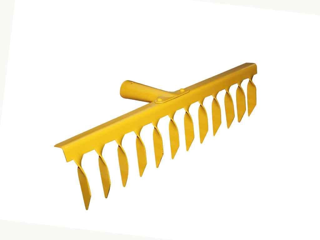 Граблі завиті VAYARA сталеві 12 зубців Жовтий (911585) Граблі завиті VAYARA сталеві 12 зубців Жовтий (911585)