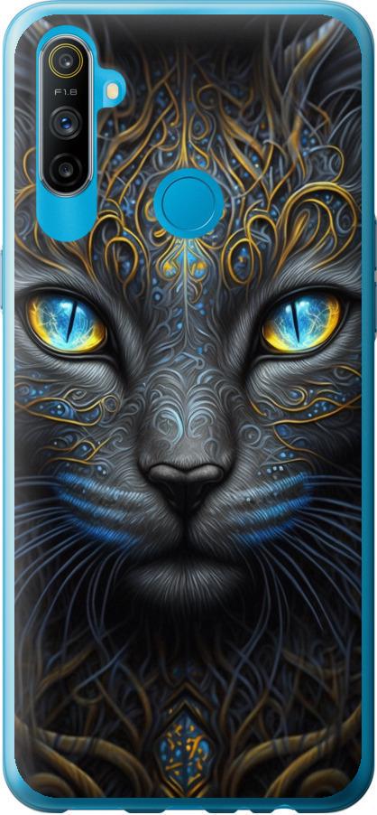 Чехол на Realme C3 Кошка (5548t-1889-42517)