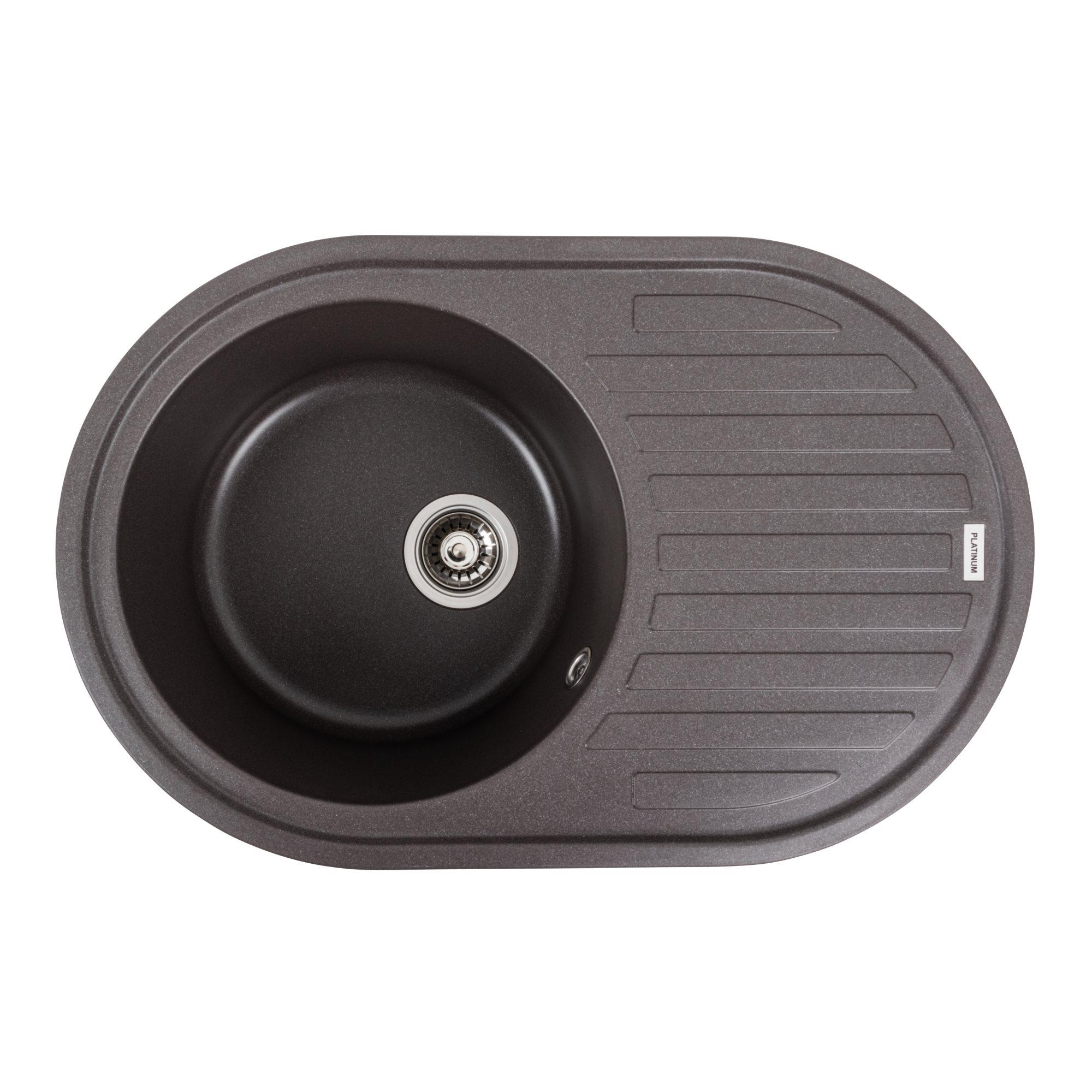 Мийка гранітна для кухні Platinum 7750 LIRA матова Гренадін - фото 1 Мийка гранітна для кухні Platinum 7750 LIRA матова Гренадін - фото 1