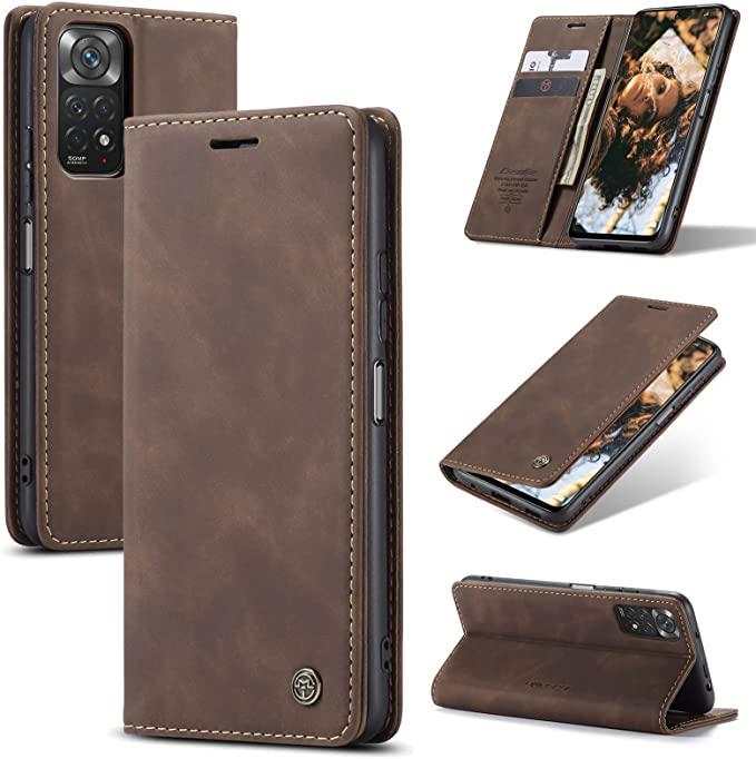 Чехол книжка с магнитом CaseMe Xiaomi Redmi Note 12S Dark Brown (33363-05)