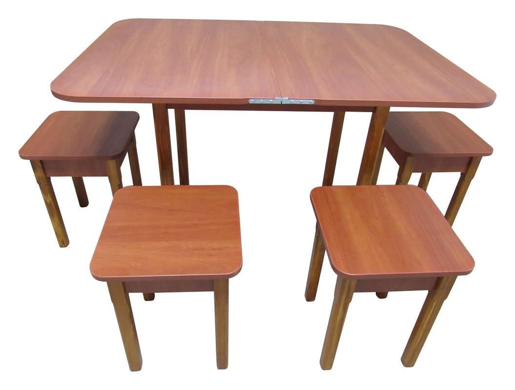 Кухонный комплект МАКСИ-МЕбель Синевир плюс стол и 4 табуретки Ольха/Орех лесной (13099) Кухонный комплект МАКСИ-МЕбель Синевир плюс стол и 4 табуретки Ольха/Орех лесной (13099)