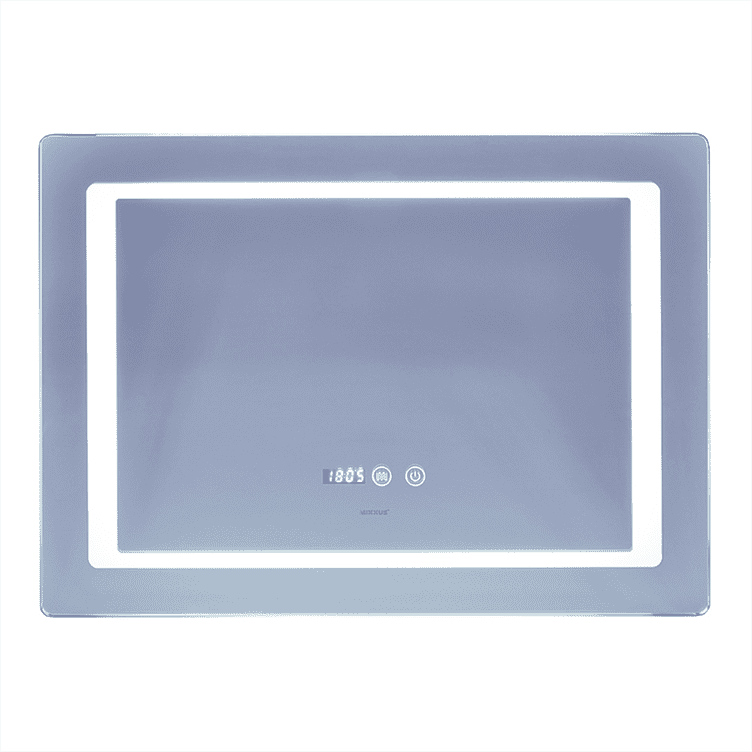 Дзеркало Mixxus Style MR03-70x50 годинник/LED-підсвічування/антизапотівання (2384875971)