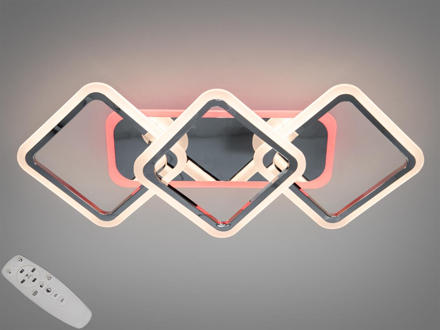 Люстра LED Diasha A8160/2+1HR 3col dim 75W Хром