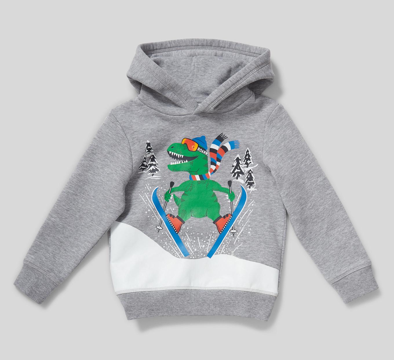 Толстовка для хлопчика C&A з капюшоном розмір 110 см Сірий (2110302)