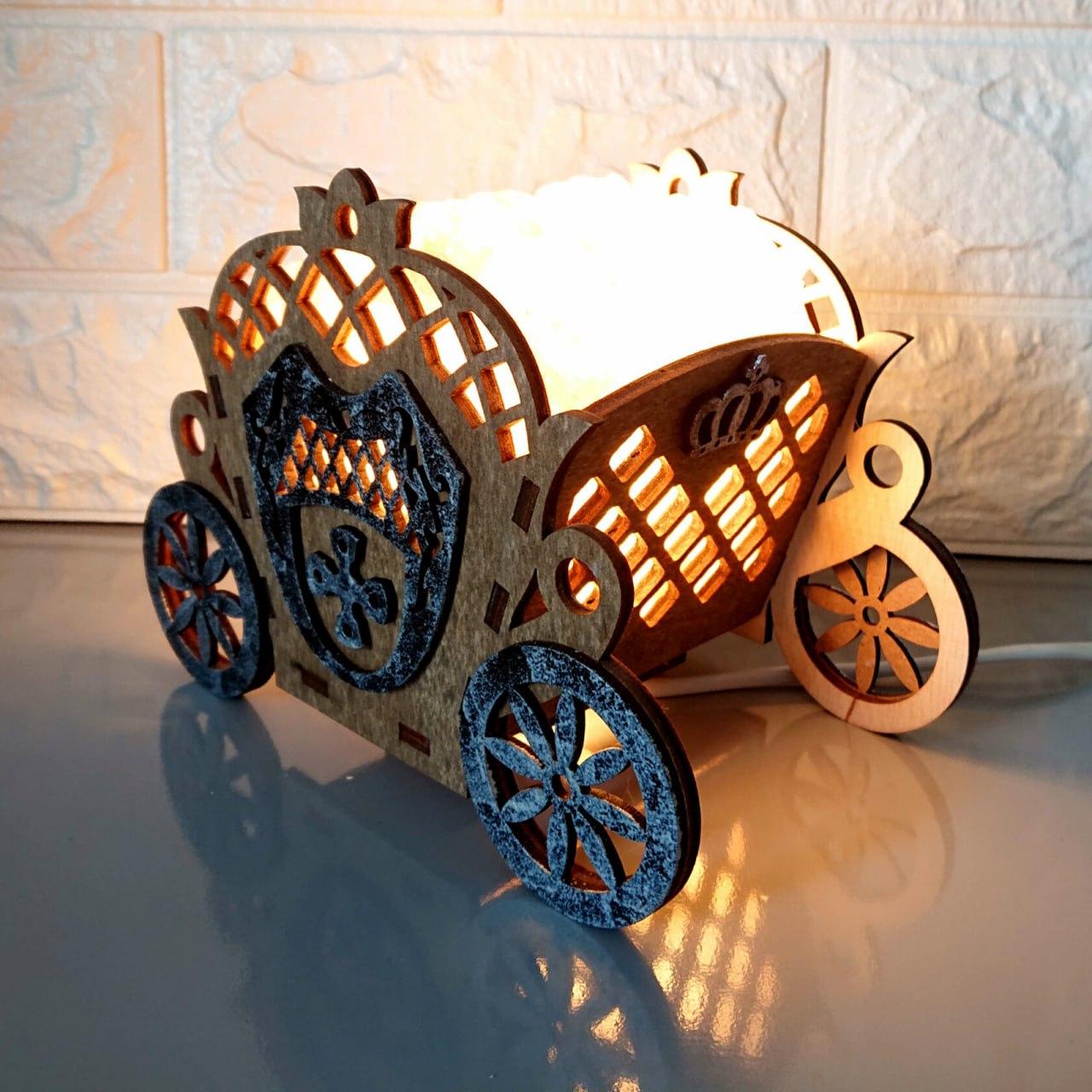 Светильник-ночник с регулируемой яркостью из соли 1,1 кг (К03004-3) - фото 7