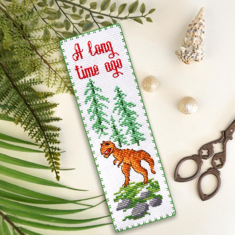 Набор для вышивки закладки Альбертозавр (880)