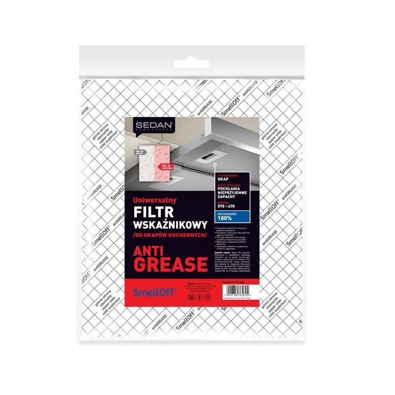 Фільтр для кухонних витяжок жиропоглинайючий SEDAN SMELLOFF ANTIGREASE