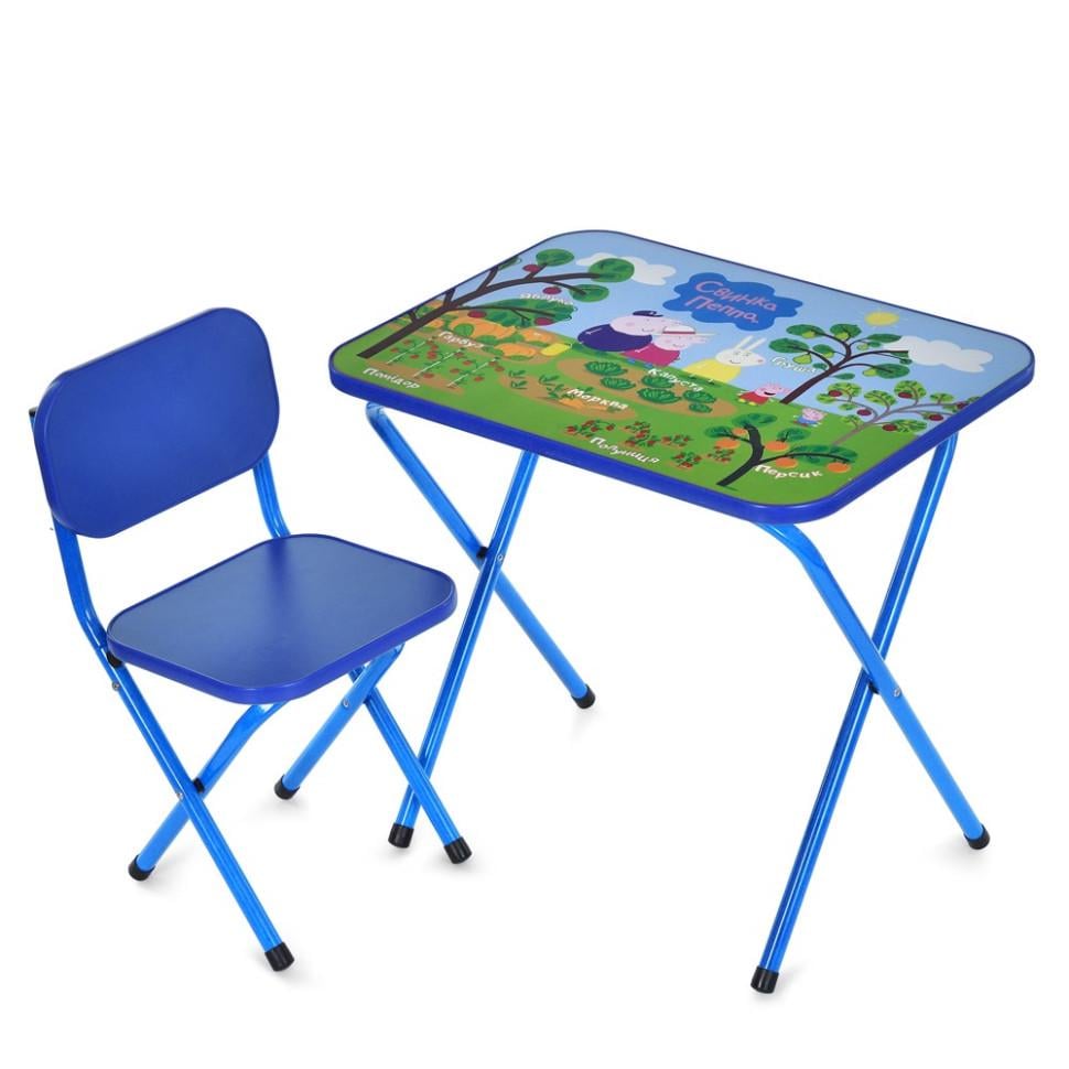 Стол детский складной Bambi комбинированный 59,5х44 см Синий (KL-154-R-126)