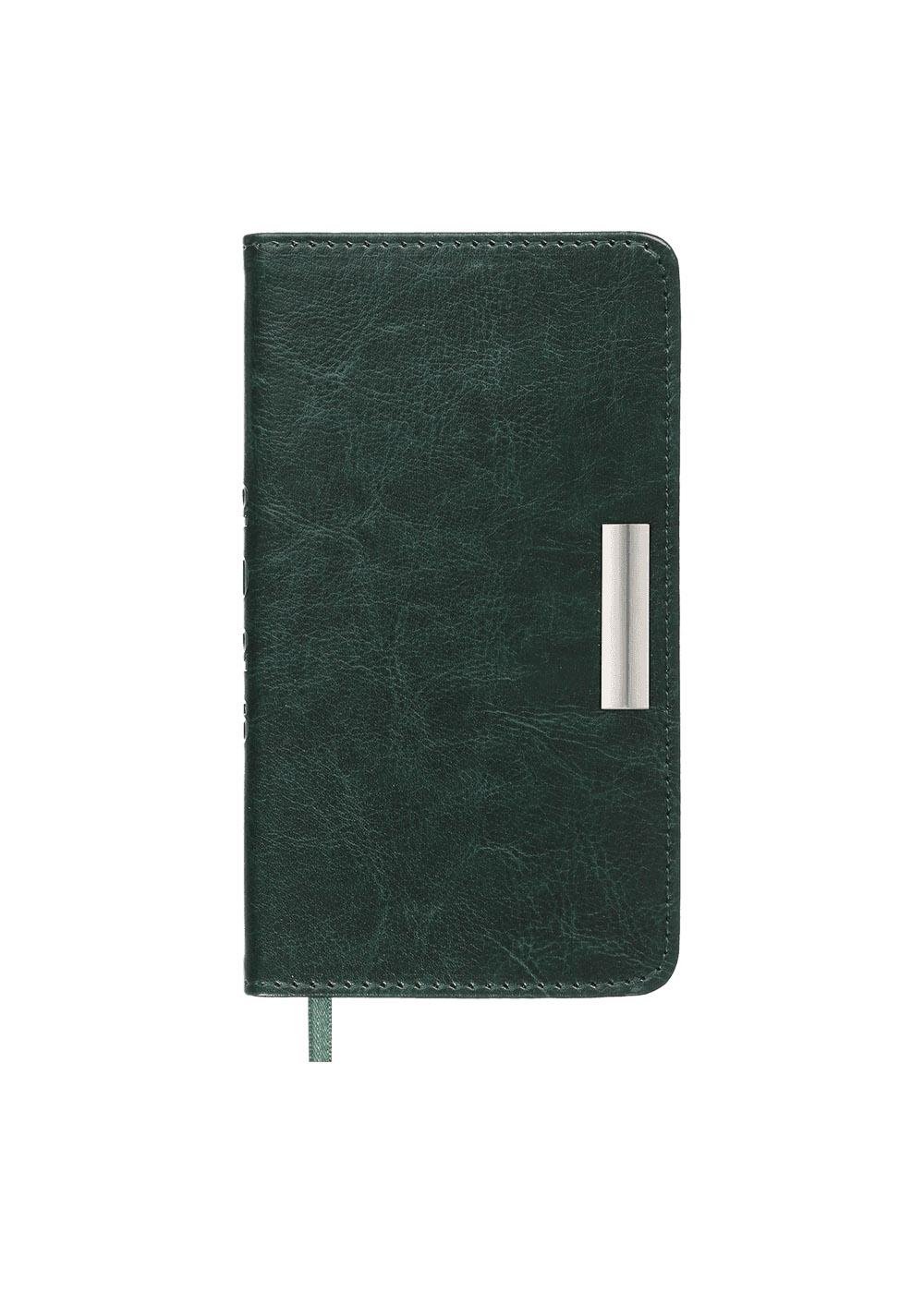 Еженедельник Buromax 2026 SALERNO датированный 85x153 см Зеленый (BM.2892-04)