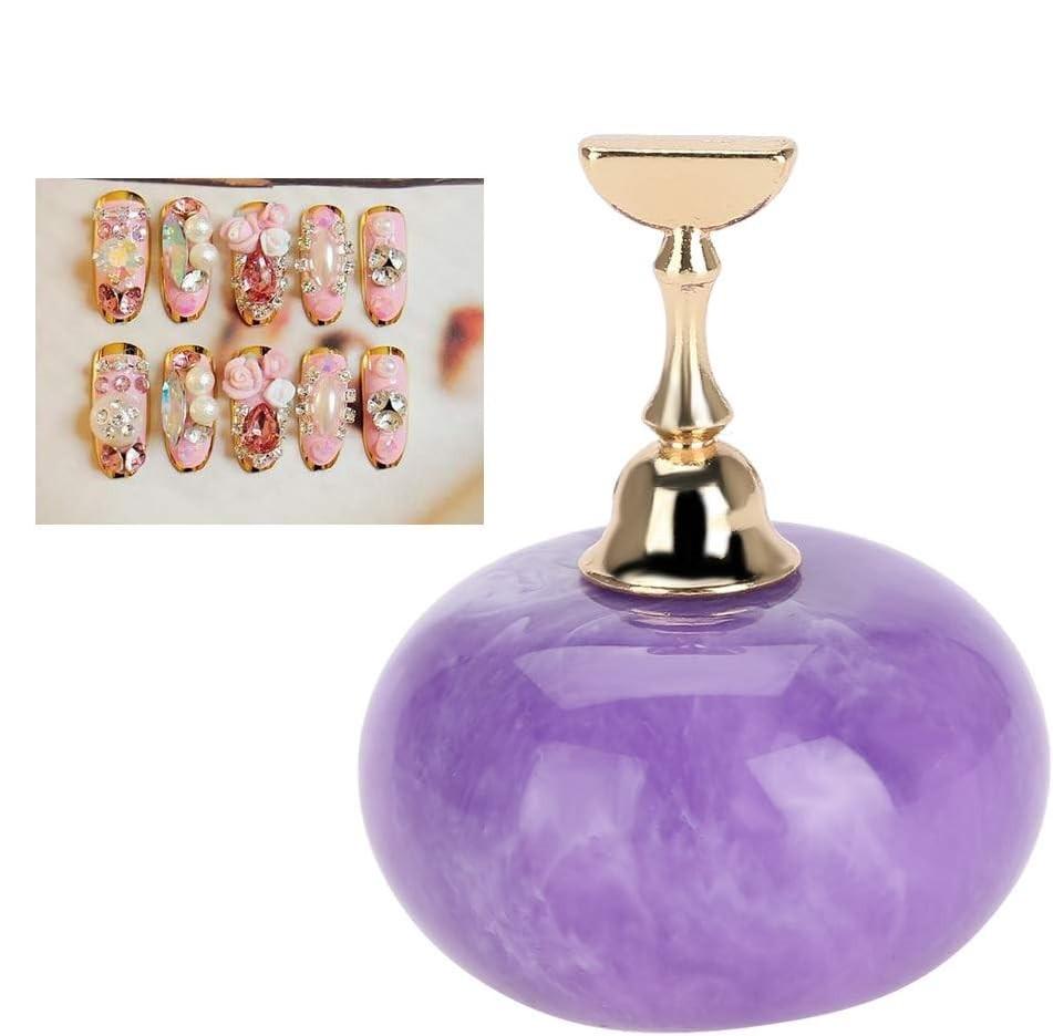 Стенд магнітний OITTO для навчання та демонстрації нейл-арту з 5 насадками Фіолетовий (13709824) - фото 8