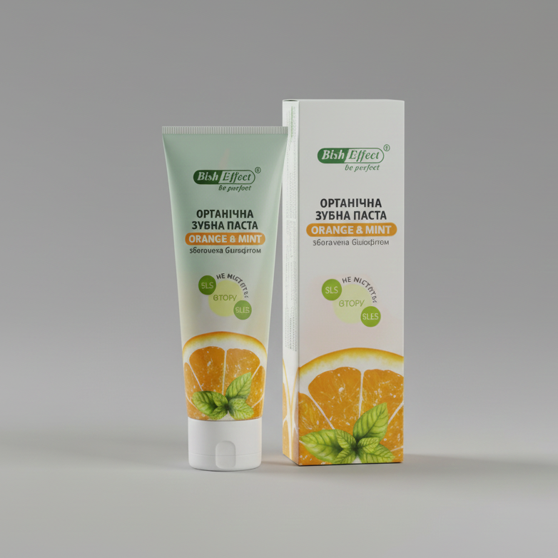Зубна паста Bisheffect Бішофіт Полтавський з бішофітом та ароматом апельсину та м'яти 75 мл (30679368)