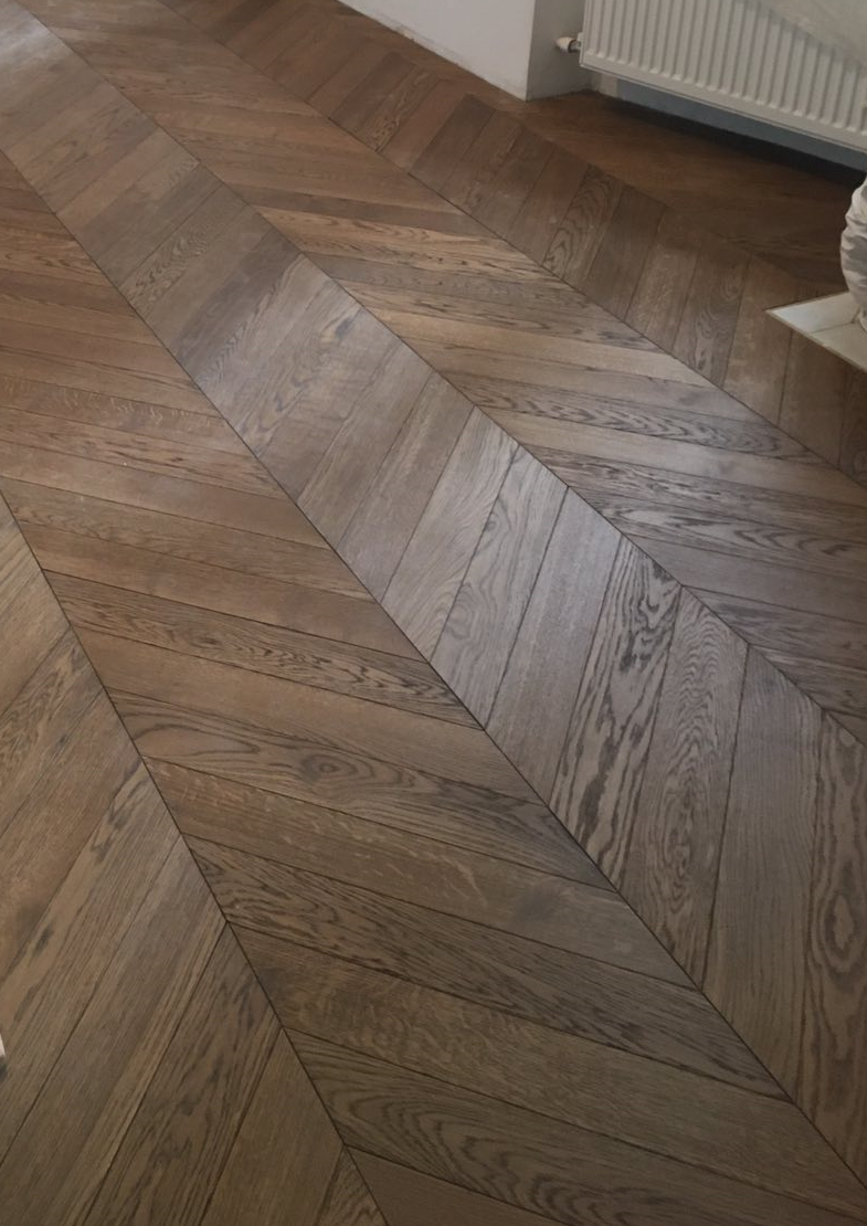 Паркетная доска Perfect Parquet Французская елка 600х120х14 мм Дуб/Молочный шоколад (14521621) - фото 3