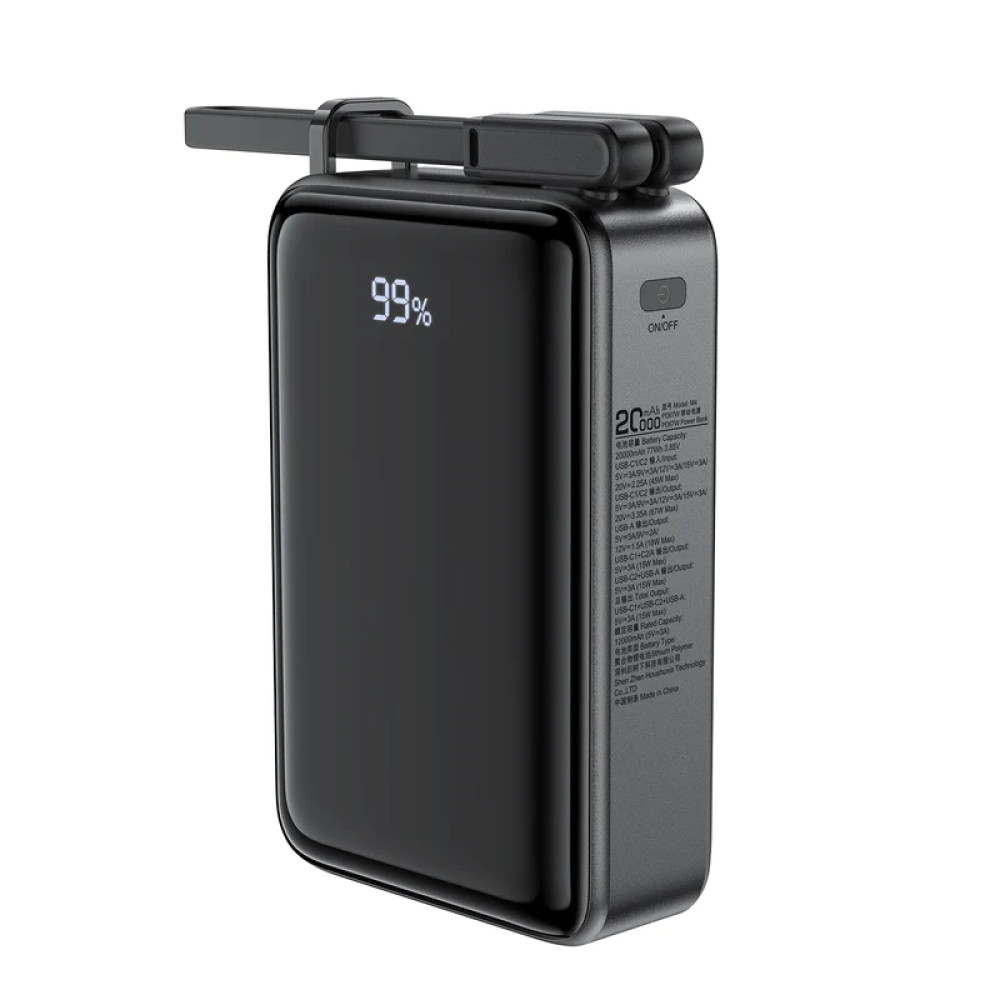 Повербанк AceFast M4 1 USB/2 Type-C для ноутбука 20000 mAh 67W Черный (AFM42067) Повербанк AceFast M4 1 USB/2 Type-C для ноутбука 20000 mAh 67W Черный (AFM42067)