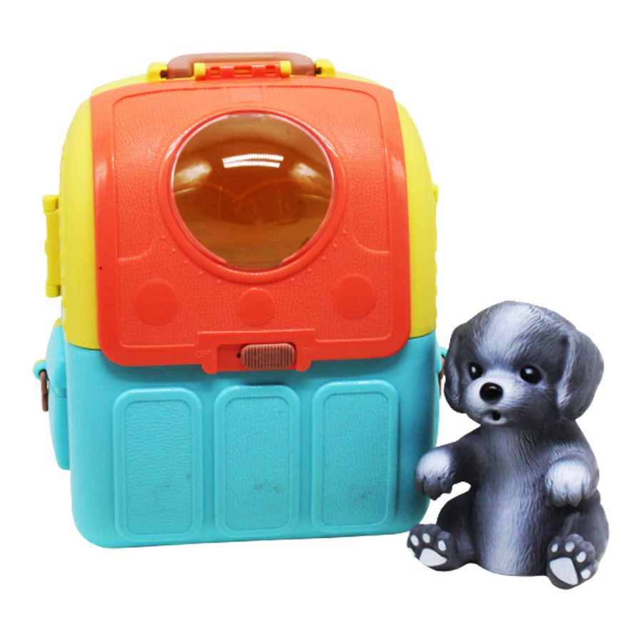 Игровой набор Собачка в переноске Голубой/Желтый (1-6-214508)