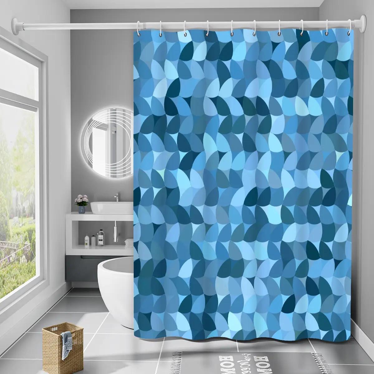 Шторка для ванной комнаты Bathlux водонепроницаемая с кольцами 180x180 см (1858837652)