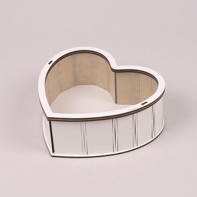 Коробка подарункова Flora Серце з прозорою кришкою Білий (33288) - фото 1 Коробка подарункова Flora Серце з прозорою кришкою Білий (33288) - фото 1