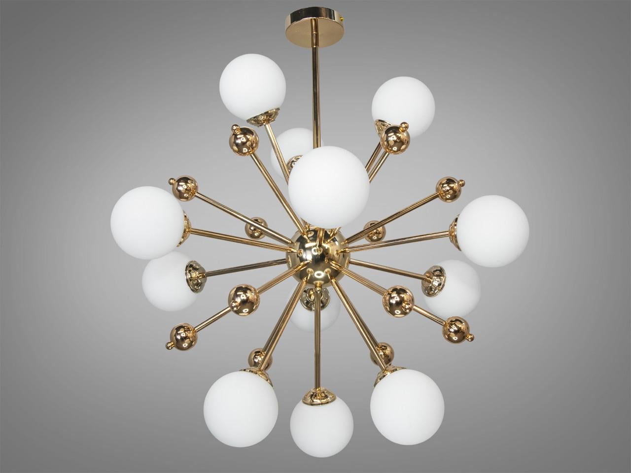 Люстра Молекула 81860-12G-LS в стиле Loft на 12 ламп Золотой (2603432508)