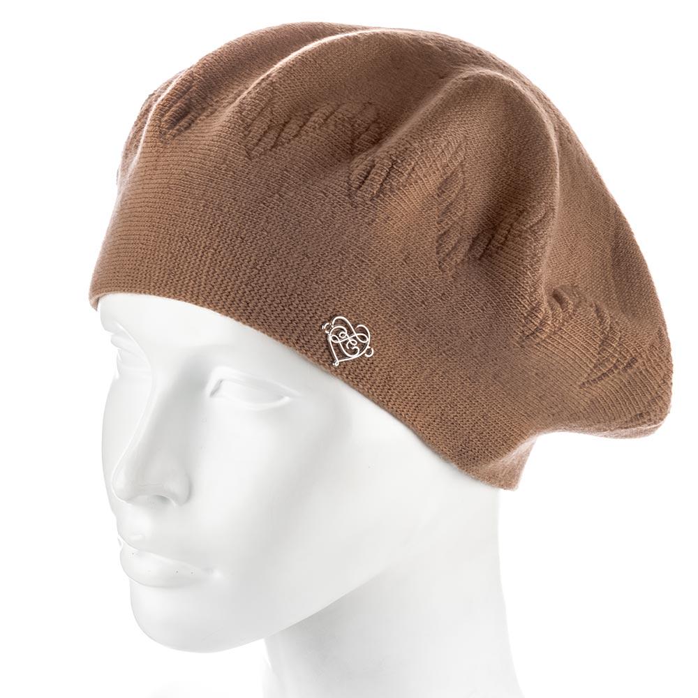 Берет женский Zolly ZH247 двойной полушерстяной Лама