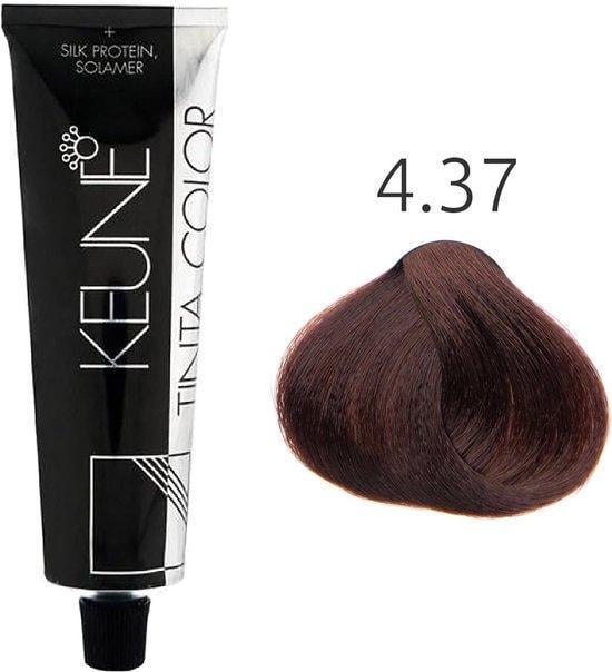 Краска для волос стойкая Keune Tinta Color 4.37 Medium Expresso Brown 60 мл