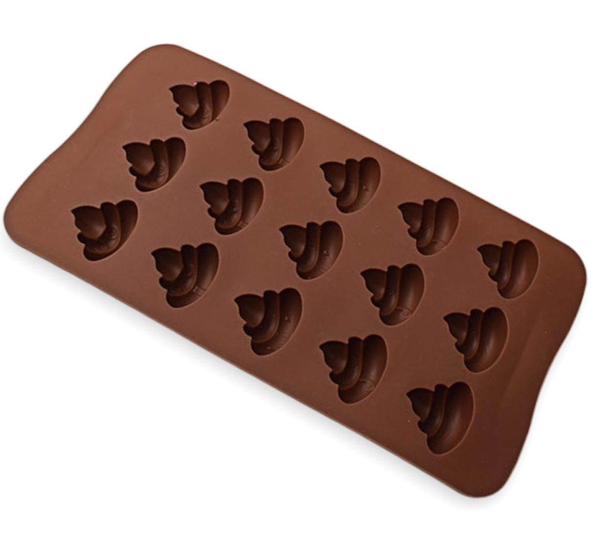 Форма с крышкой силиконовая Bakery 15 яч. 20,5х10,5х1,5 см Ø 2,5х3 см 1 шт. Коричневый (ХК1520к08)