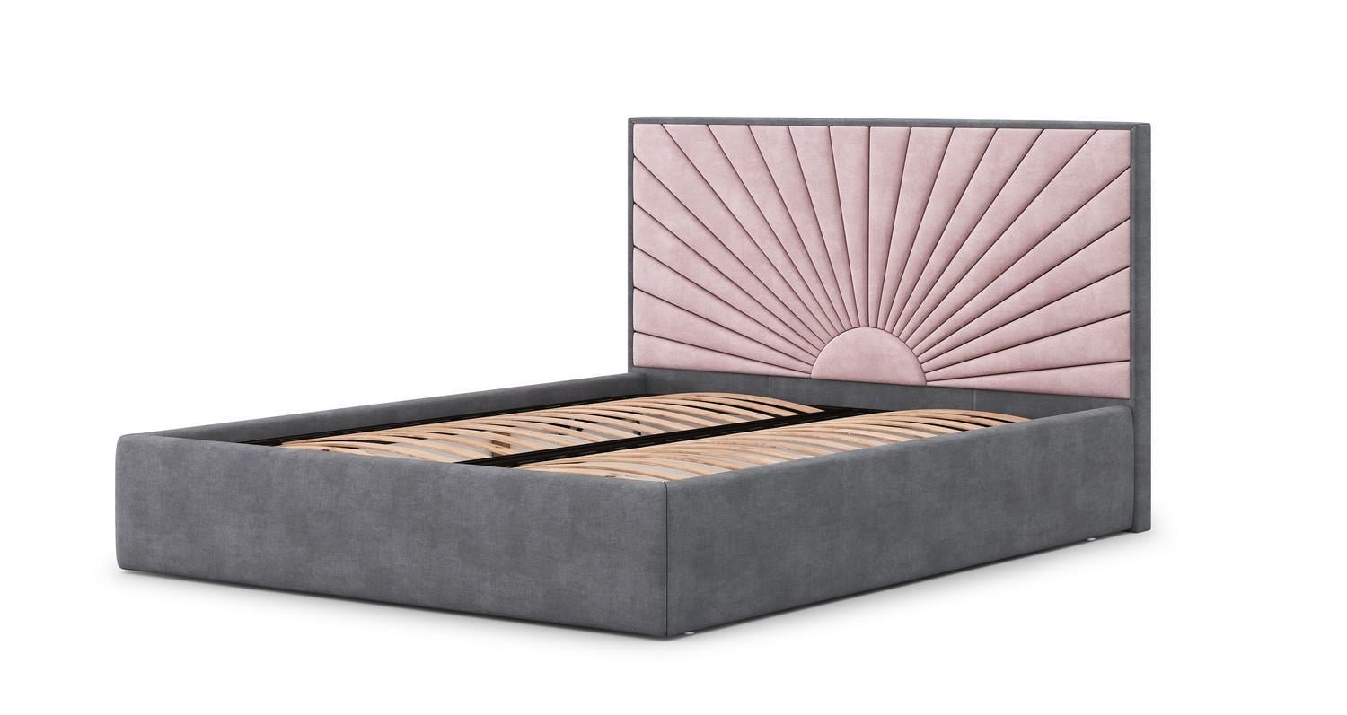 Кровать с подъемным механизмом Монголия Divotex Simple 54 180х200 см Atmosphere/Simple 03 Cool Pink