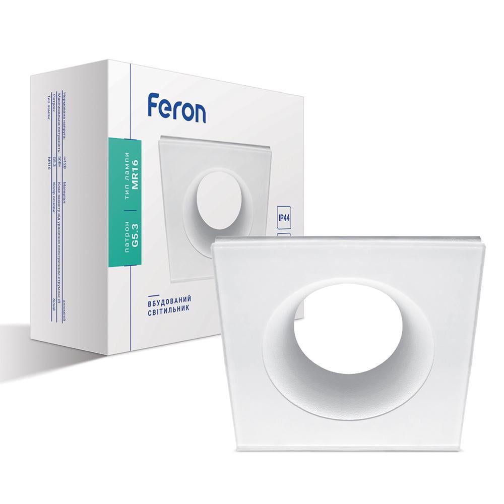 Светильник встроенный Feron DL8920 под цоколь GU5.3 Белый (15252)