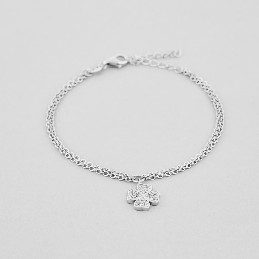 Браслет серебряный Minimal Везение (550267б)