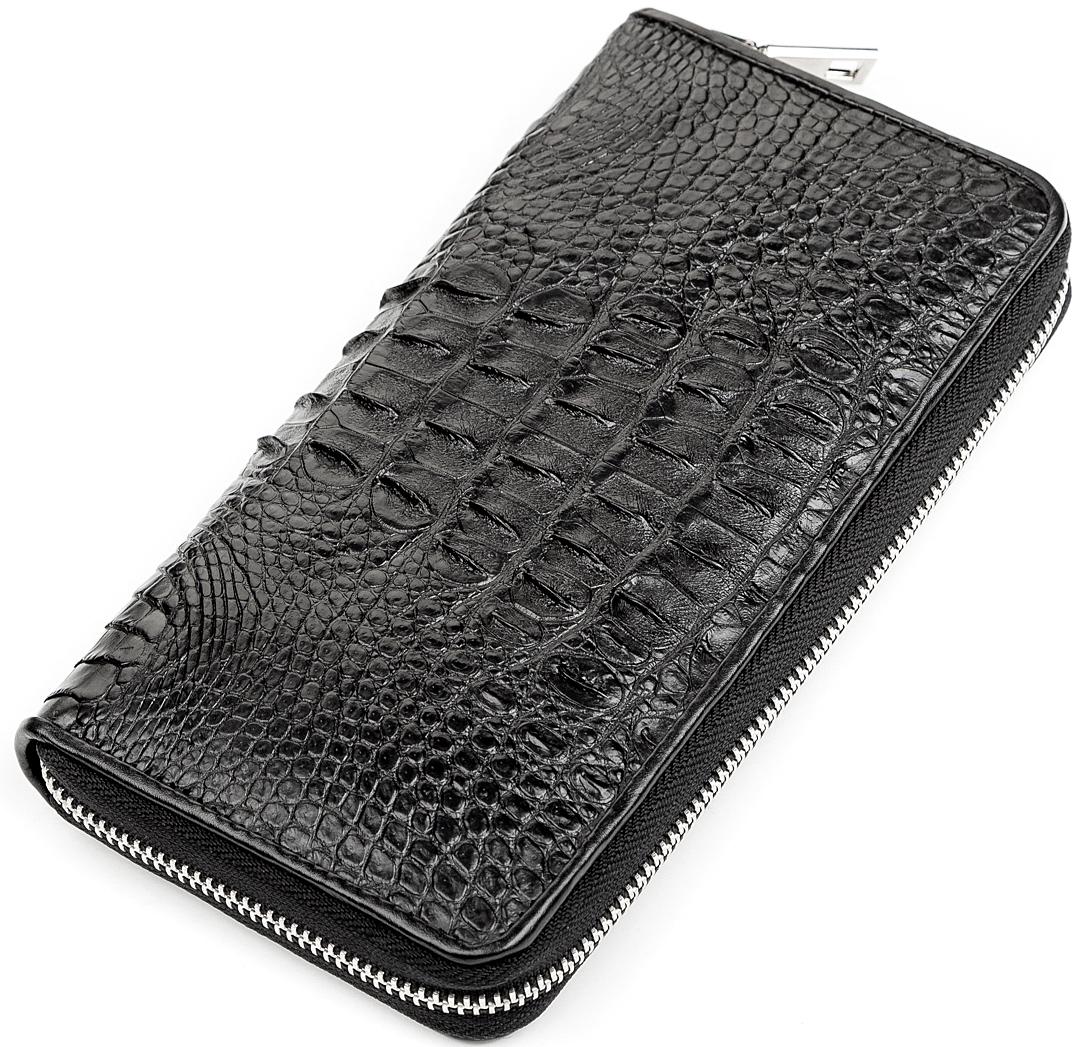 Кошелек Crocodile leather 18268 кожа Черный (23397)