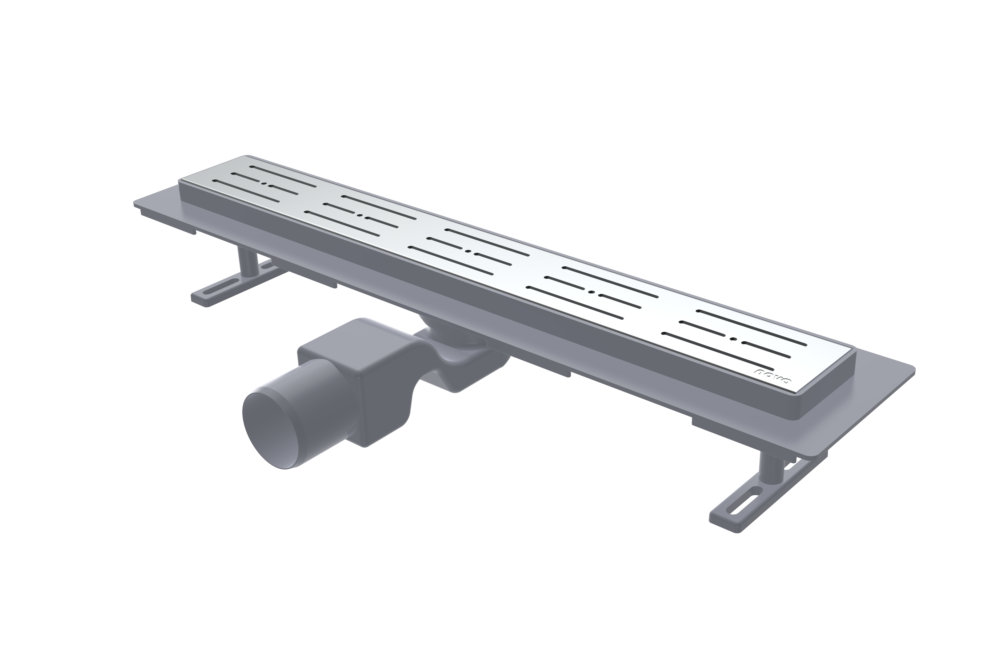 Душовий канал Nova з площадкою під плитку 30 см поворотний вихід в каналізацію 50 мм (5300N)