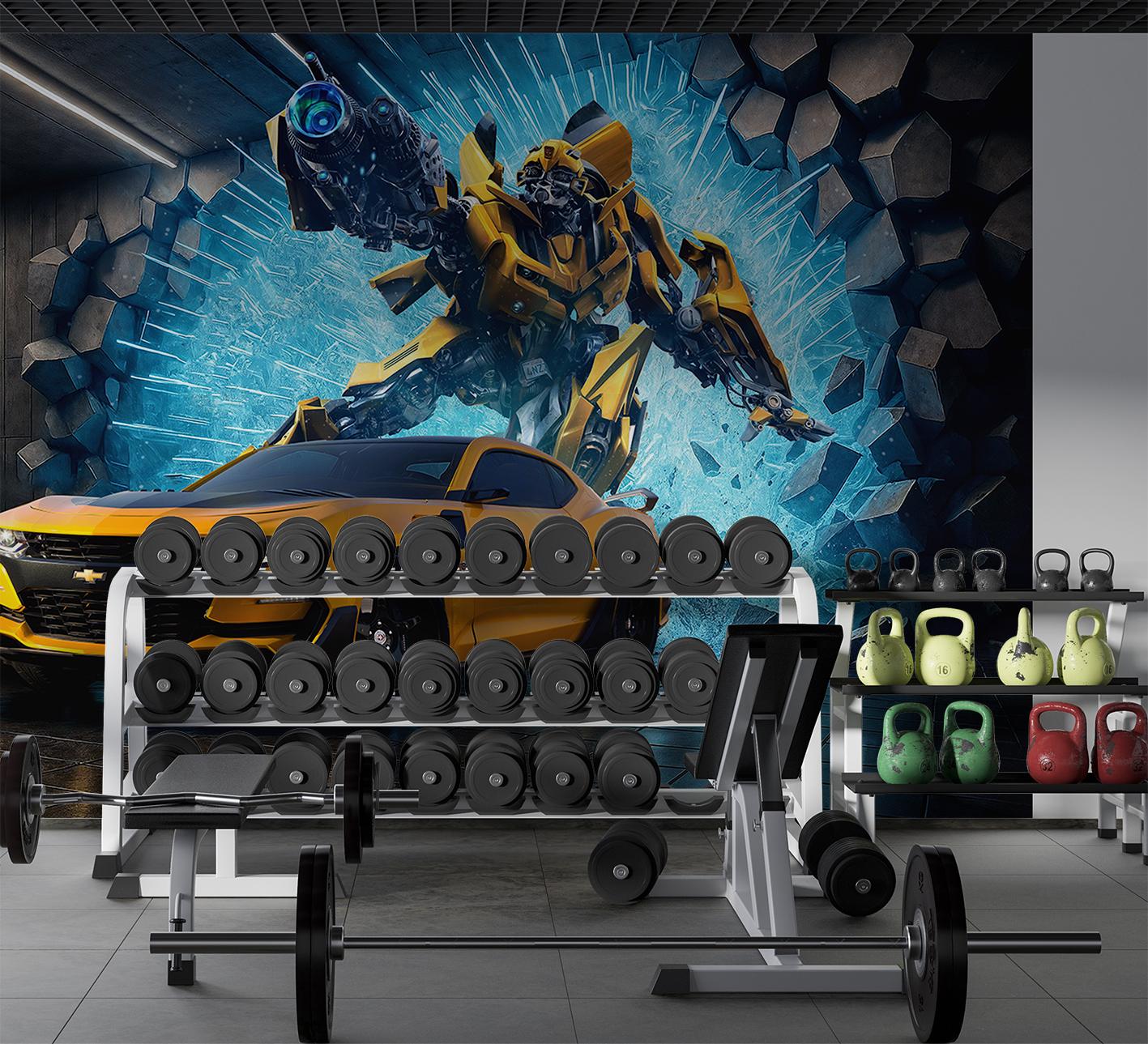 Фотошпалери флізелінові Upstream по мотивам трансформерів Бамблбі 180х120 см (S5KID-089/2) - фото 7