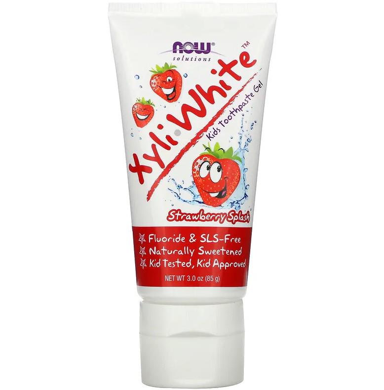 Зубная паста Now Foods Solutions XyliWhite Kids Toothpaste Gel Strawberry Splash 85 г